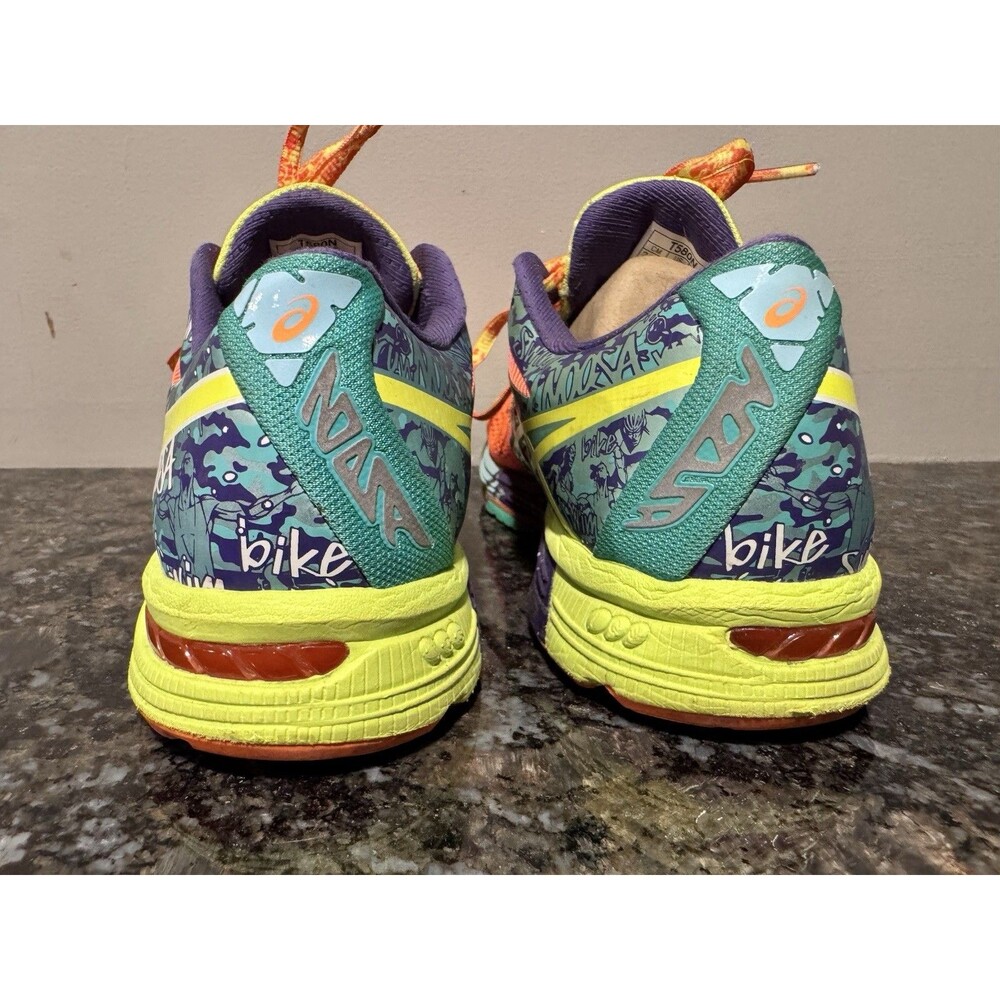 ASICS Lace-Up Athletic Sneaker GEL-Noosa Tri 10 Colorful T580N Size W 7.5 - Picture 3 of 7